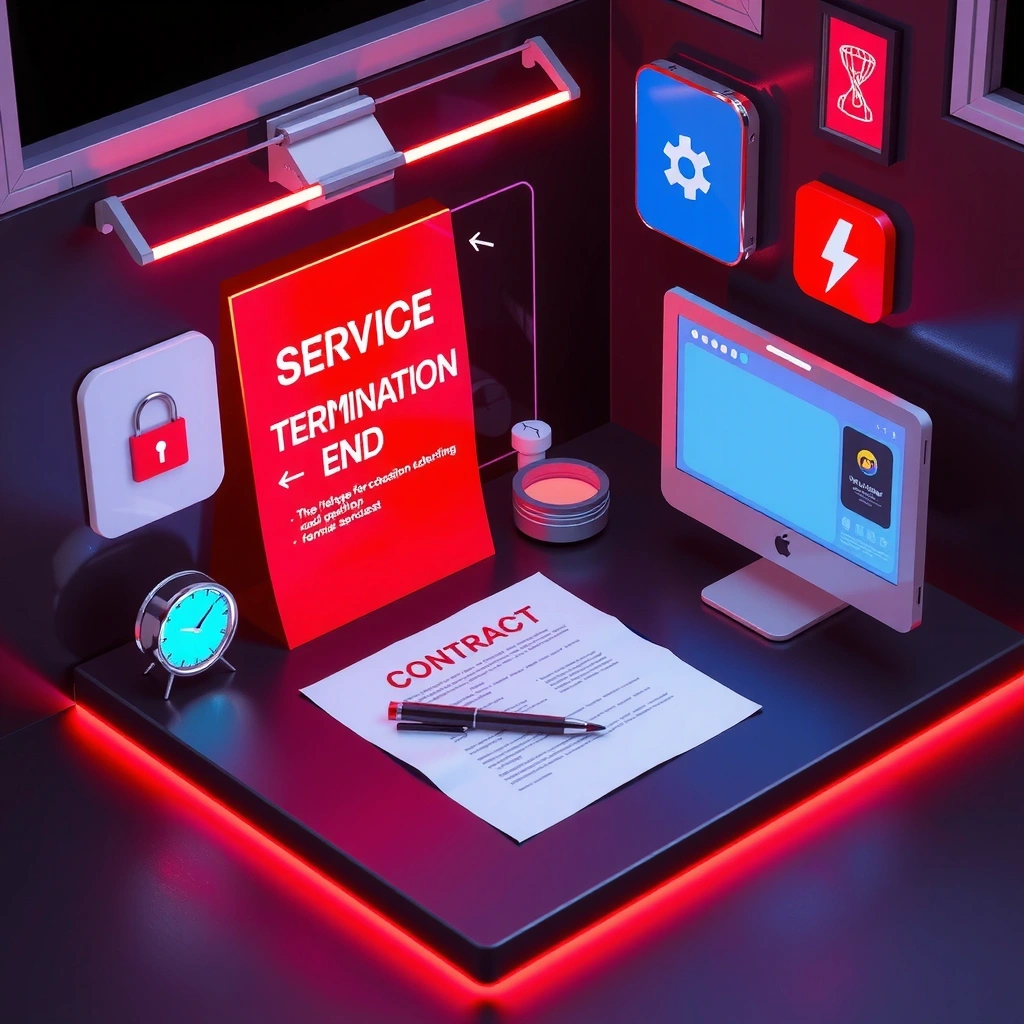 Service termination illustration